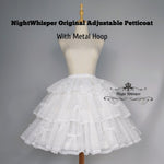 Load image into Gallery viewer, In Stock, Puffy Cloud Adjustable Hoop Skirt Petticoat, adjust Length AND Hoop Size- Night Whisper Original
