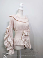 Load image into Gallery viewer, New Elegant Sleeve Blouse By NightWhisper White Black