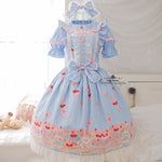 Load image into Gallery viewer, Fuzzy's Happy Cherry Cakenic (Bear and Bunny print)