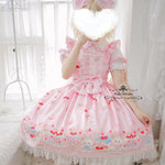 Load image into Gallery viewer, Fuzzy's Happy Cherry Cakenic (Bear and Bunny print)