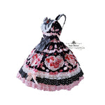 Load image into Gallery viewer, Sweet Cherry Dress- Black x Pink