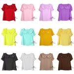 Load image into Gallery viewer, Peter Pan Collar Short Sleeve Blouse