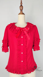 Load image into Gallery viewer, Button Down Chiffon Light Blouse - Yellow