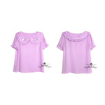 Load image into Gallery viewer, Peter Pan Collar Short Sleeve Blouse
