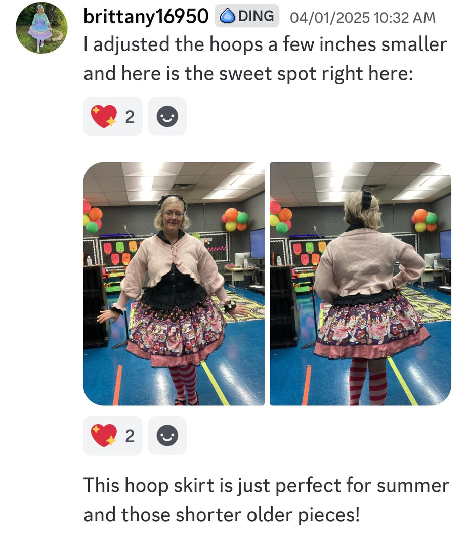 Simple 2 Hoop, Hoop Skirt