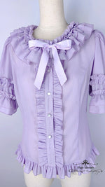 Load image into Gallery viewer, Button Down Chiffon Light Blouse - Yellow