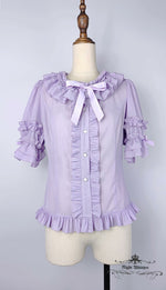Load image into Gallery viewer, Button Down Chiffon Light Blouse - Yellow