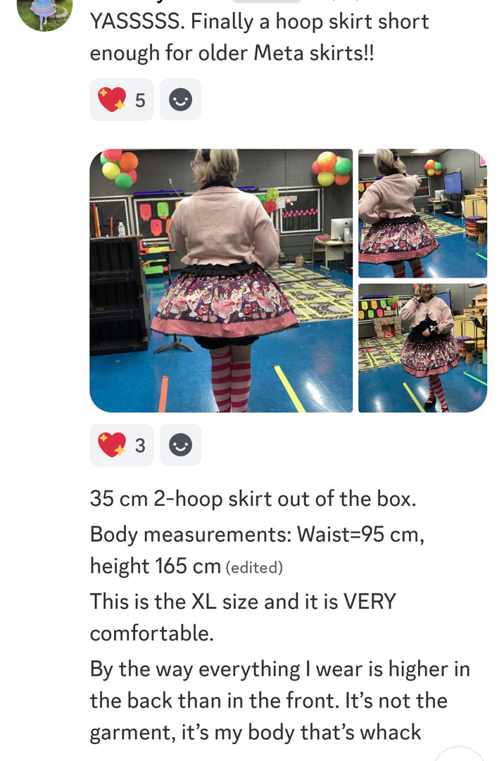 Simple 2 Hoop, Hoop Skirt