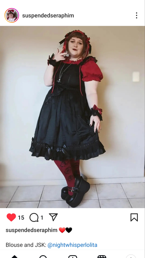 All Black Classic Lolita Dress