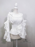 Load image into Gallery viewer, New Elegant Sleeve Blouse By NightWhisper White Black and Beige
