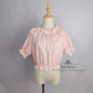 Ready to ship, Plus Size Crop Top, Cotton Top, Plus Size Lolita Blouse- PINK