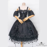 Load image into Gallery viewer, Star Lace Dress (All Black) US Size S to 7XL
