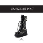 Load image into Gallery viewer, Black Punk Boots

