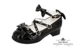 Load image into Gallery viewer, Black Lolita Shoe Tea Party Shoe
