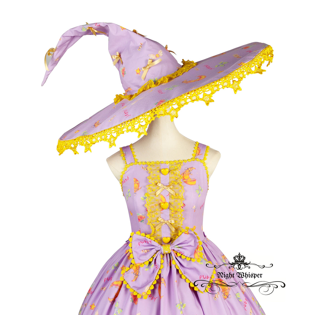 Ready to ship, Puppy Witch Party Dress (Hat not included)