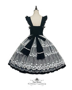 Load image into Gallery viewer, Pure Cotton Elegant Lace Dress (Black+White)
