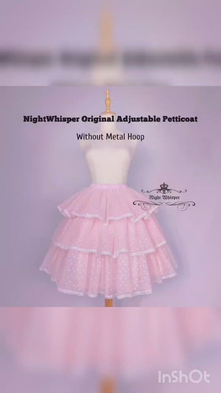 Night Whisper Plus-Size Friendly Petticoat, 24Inch-49Inch Waist