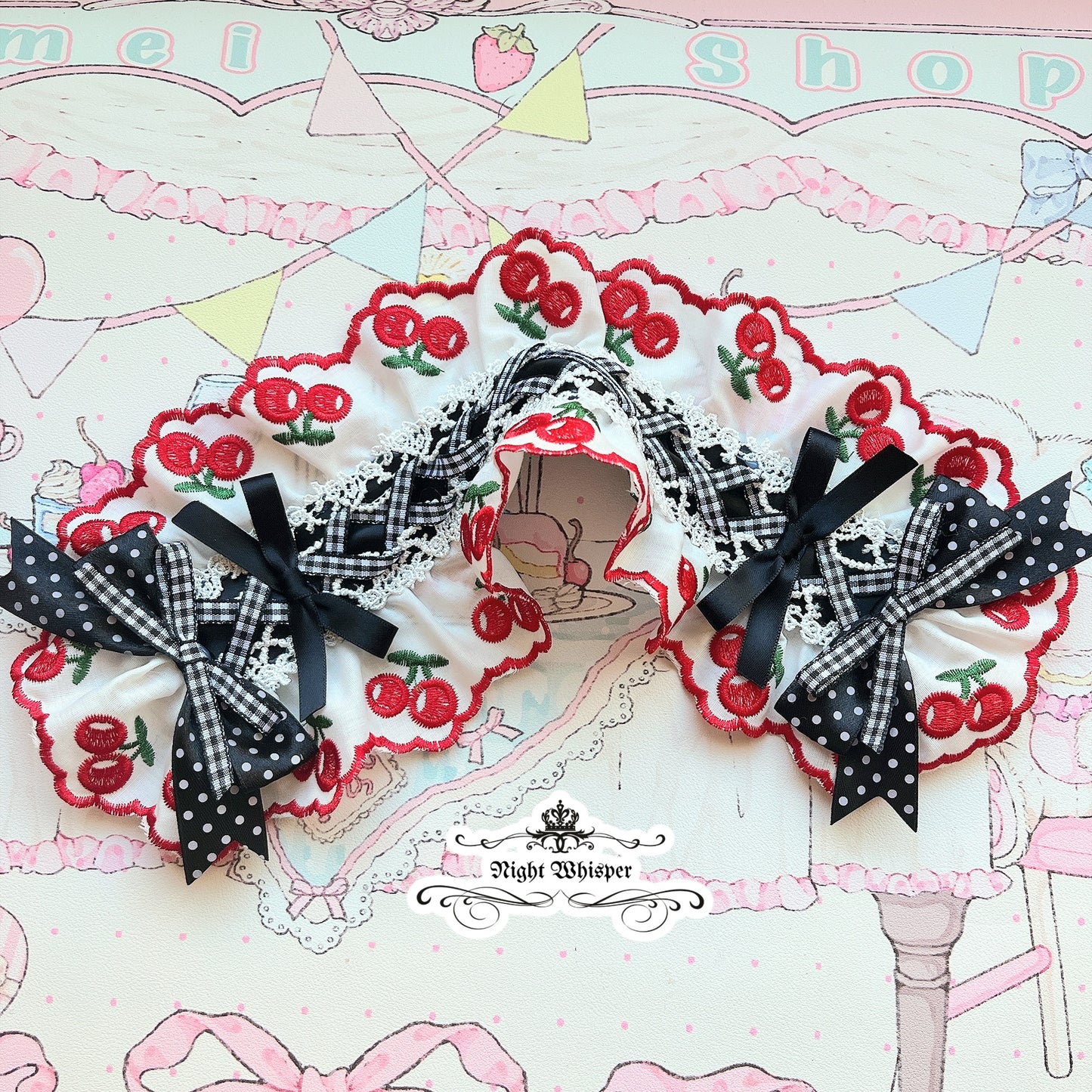 Cherry Lace Headdress