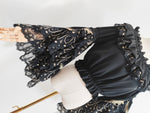 Load image into Gallery viewer, Pre-Order, Princess Sleeve Blouse (Black x Gold)
