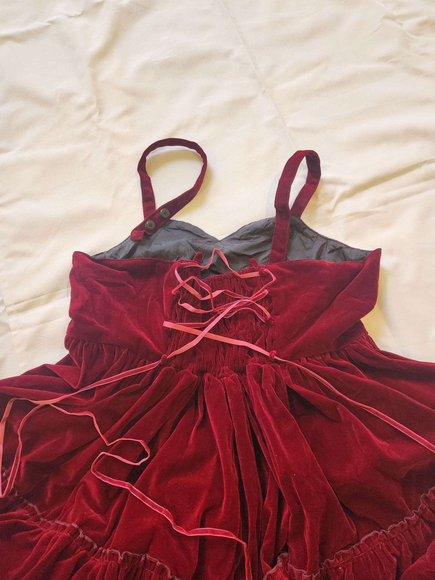 Recombined Dress, Velvet jsk