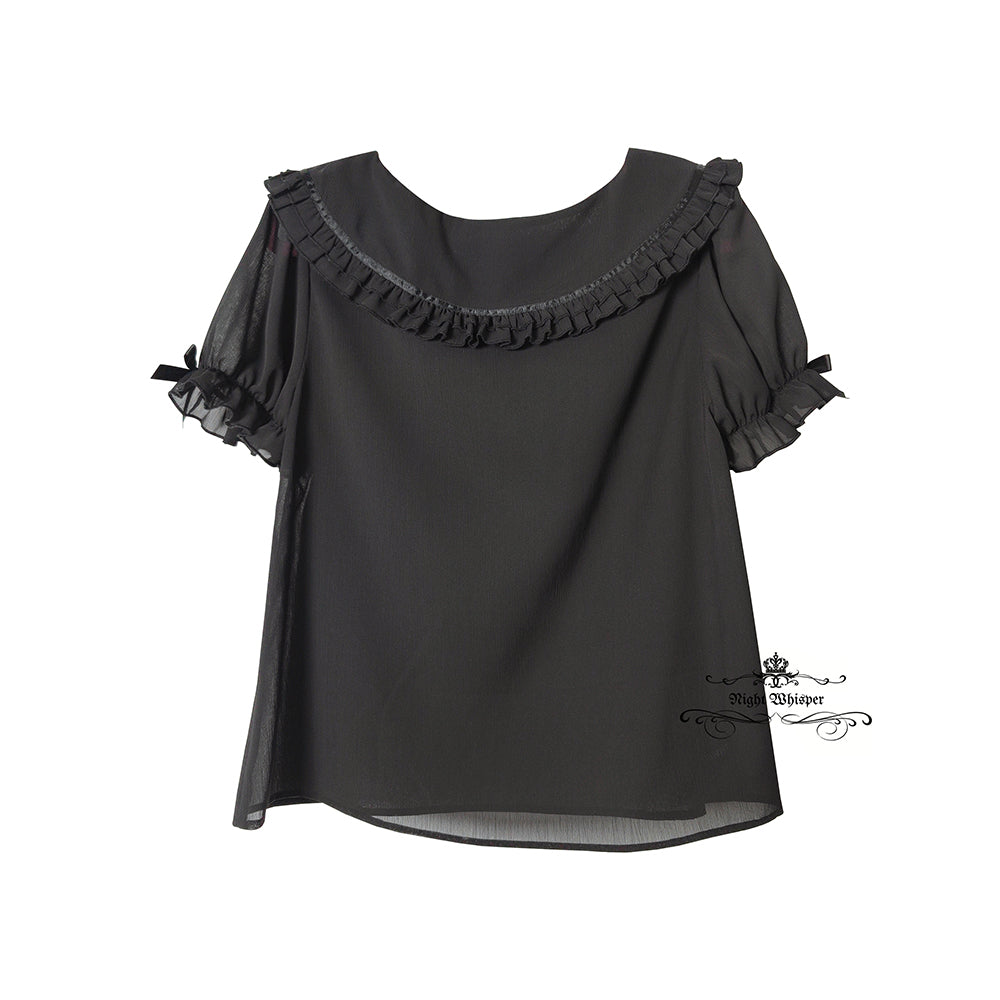 Pre-Order, Ship out in May, Short sleeve blouse