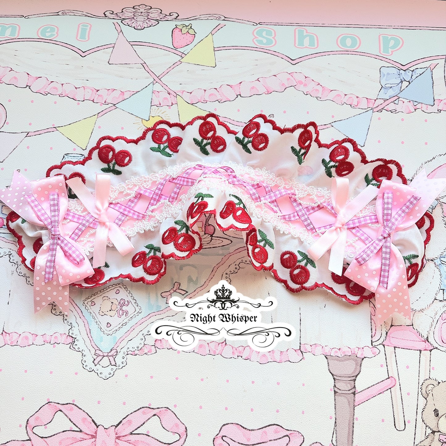 Cherry Lace Headdress