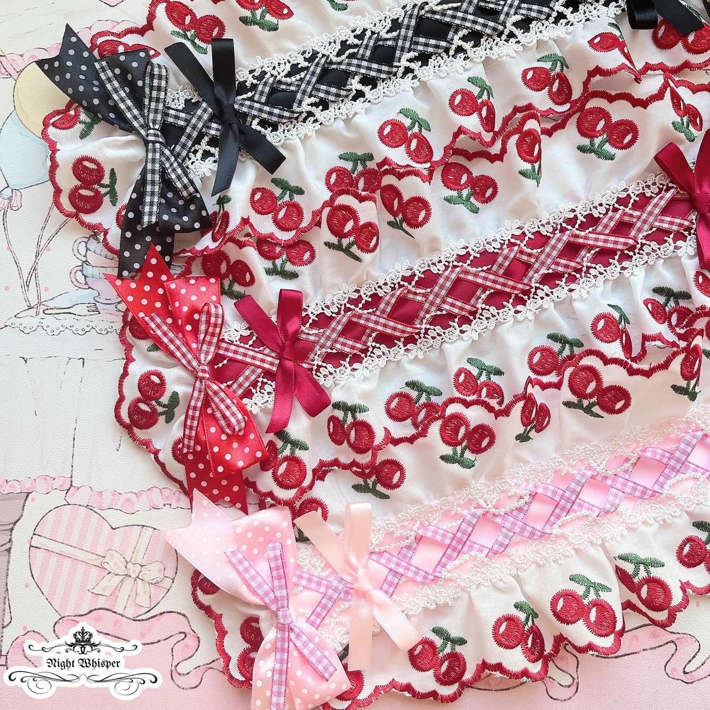 Cherry Lace Headdress