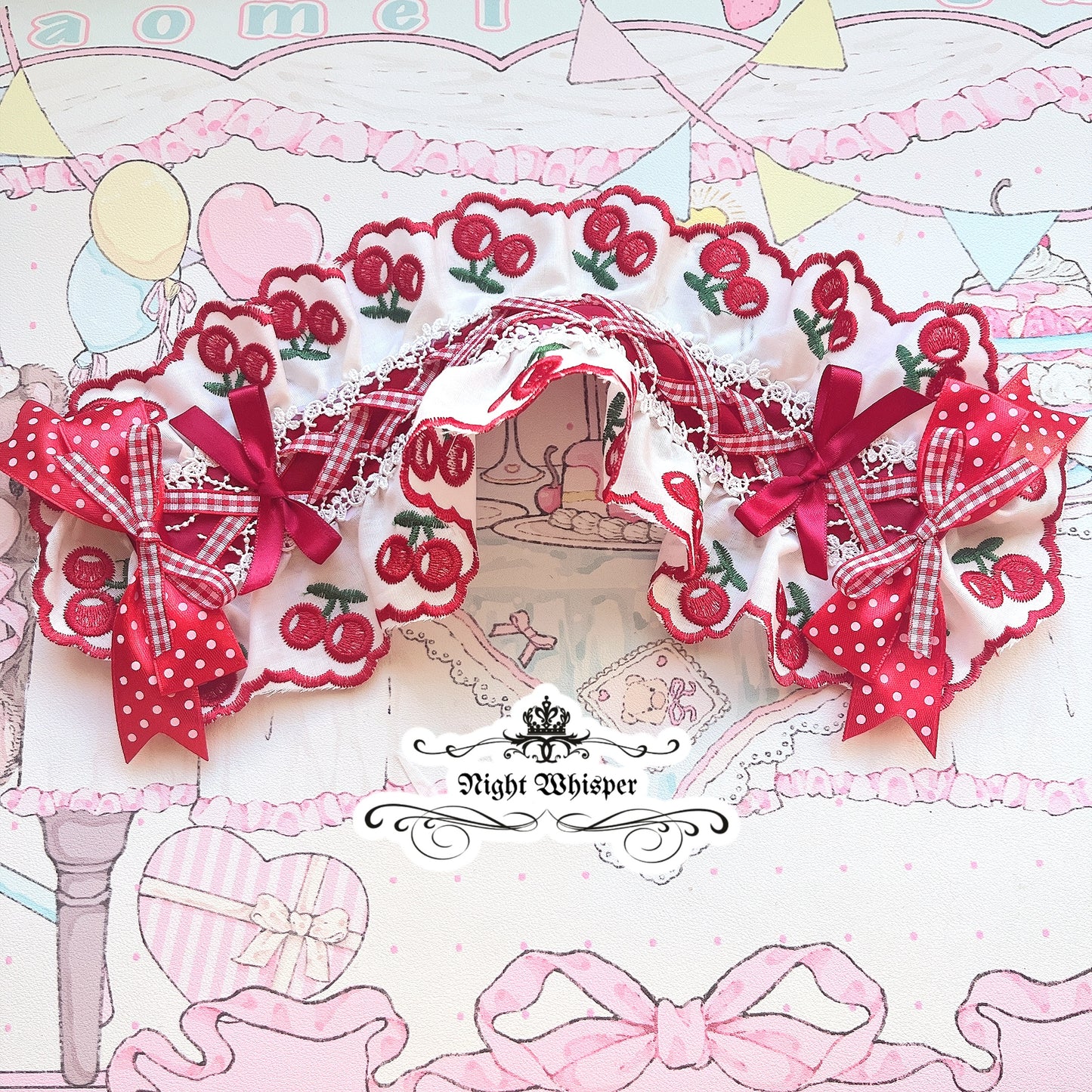 Cherry Lace Headdress