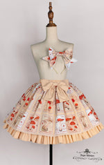 Load image into Gallery viewer, PRE ORDER- Mushroom Stamp Skirt - Short Version - nightwhisper
