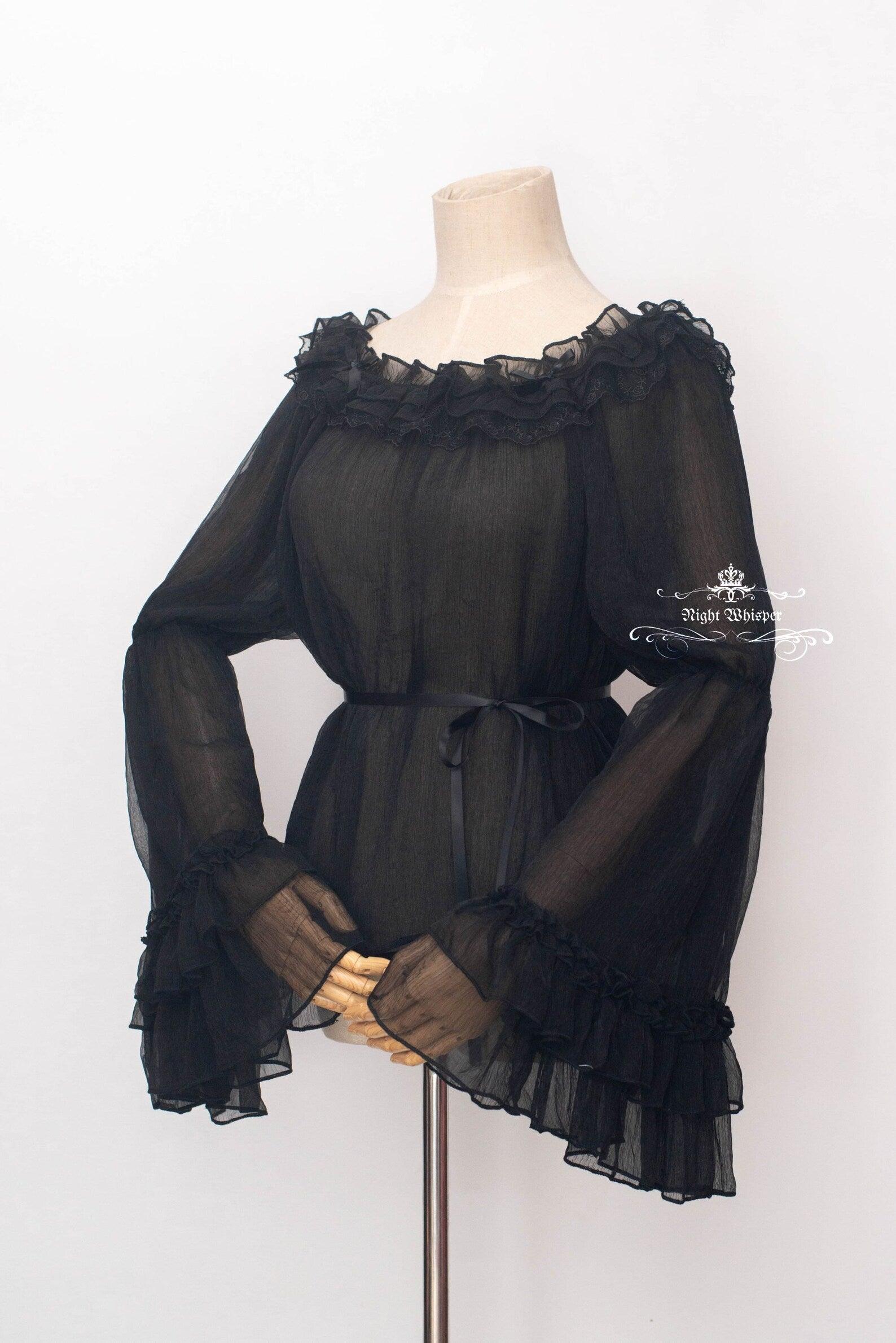 Plus Size, Lolita Blouses, Night Whisper Lolita