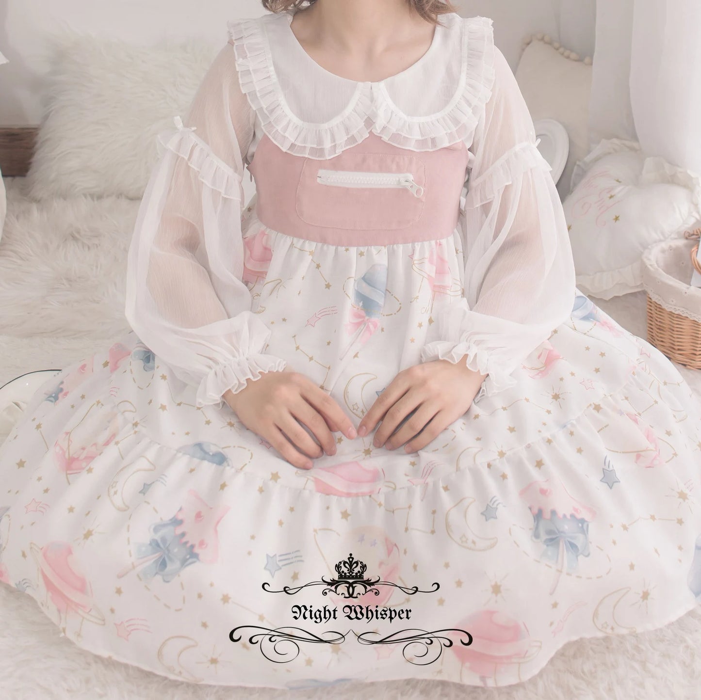 Plus Size, Lolita Blouses, Night Whisper Lolita