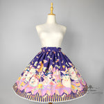 Load image into Gallery viewer, Puppy Witch Party- Deep Purple - Single Layer Skirt- With Pockets!
