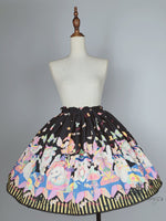 Load image into Gallery viewer, Puppy Witch Party- Black - Single Layer Skirt- With Pockets!
